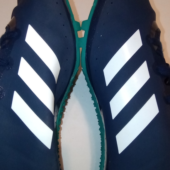 Adidas Sprintstart Running Track Men's Spikes Shoes Navy Blue Teal Size 13 - Picture 9 of 12
